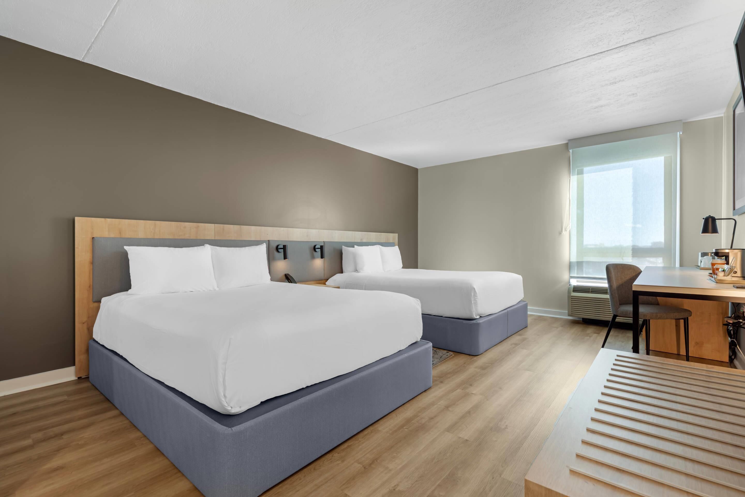 Room, 2 Double Beds, Non Smoking | 1 bedroom, Egyptian cotton sheets, premium bedding, pillow-top beds