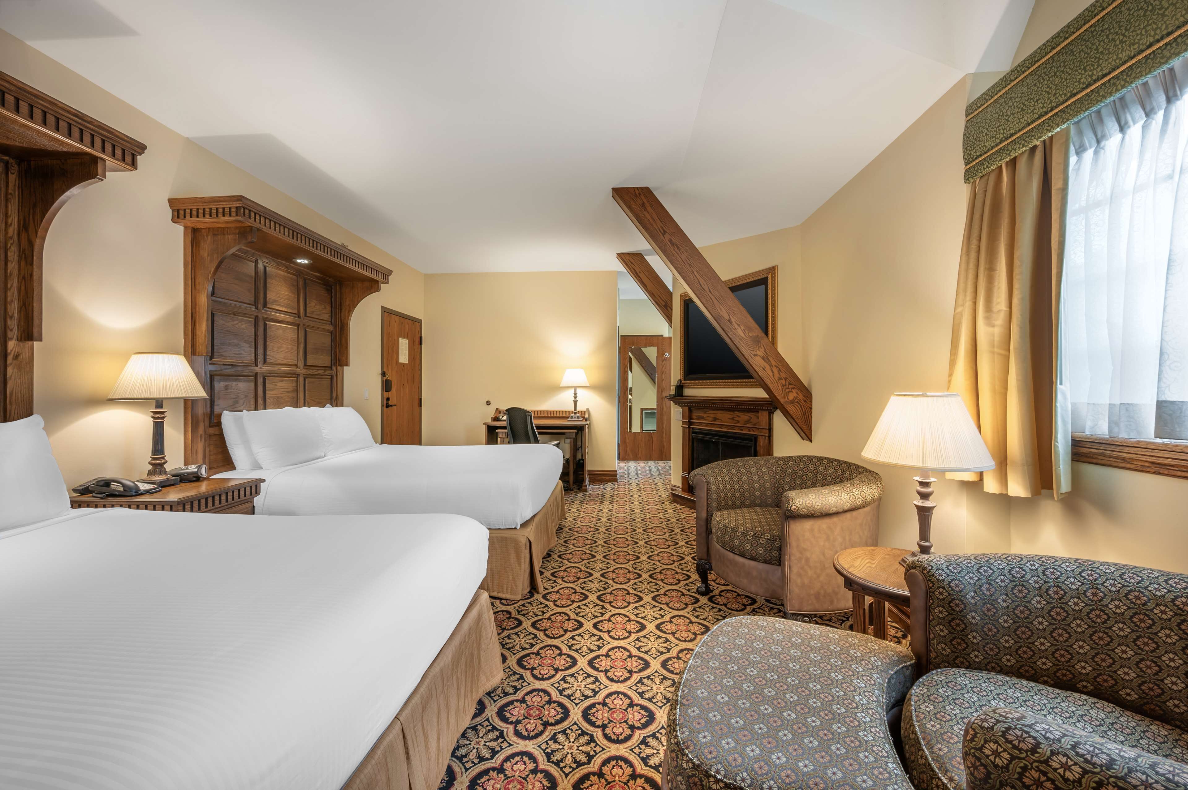 standard room, 2 queen beds, accessible, non smoking | premium bedding, in-room safe, desk, laptop workspace