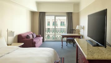 Premium bedding, down duvets, pillow-top beds, in-room safe