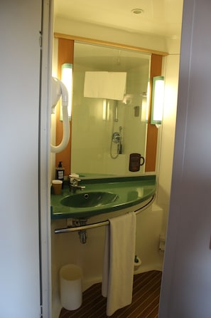 Standard Room, 1 Double Bed | Bathroom | Shower, eco-friendly toiletries, hair dryer, towels