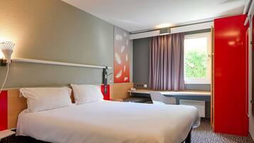 In-room safe, desk, blackout curtains, soundproofing