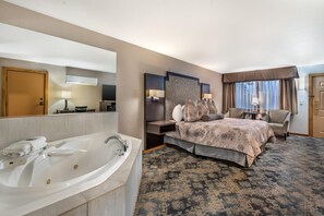 Suite, 1 King Bed, Non Smoking, Jetted Tub | Desk, laptop workspace, blackout drapes, iron/ironing board - Best Western Windsor Inn (Ashland)