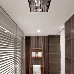 Shower, eco-friendly toiletries, hair dryer, bathrobes