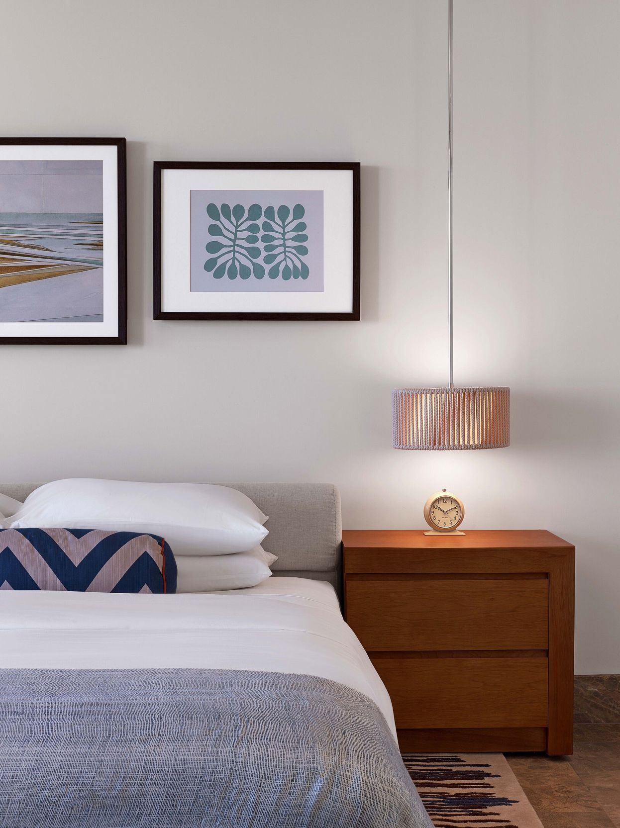 Premium bedding, down comforters, free minibar items, in-room safe