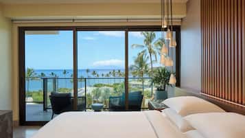 1 bedroom, premium bedding, down comforters, free minibar items