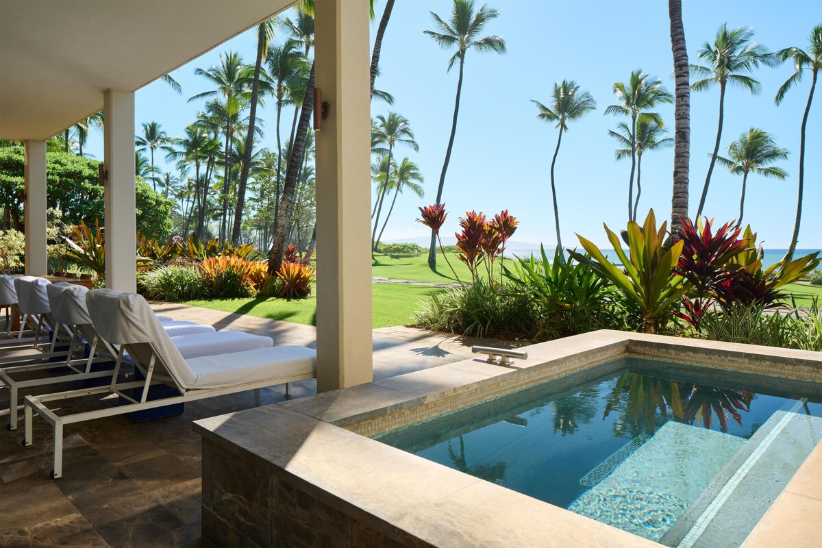 3 Bedroom Villa, Oceanfront (2 King and 2 Queen Bed) | Premium bedding, down duvets, free minibar items, in-room safe