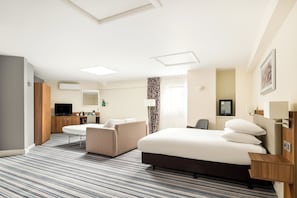 In-room safe, desk, laptop workspace, blackout drapes
