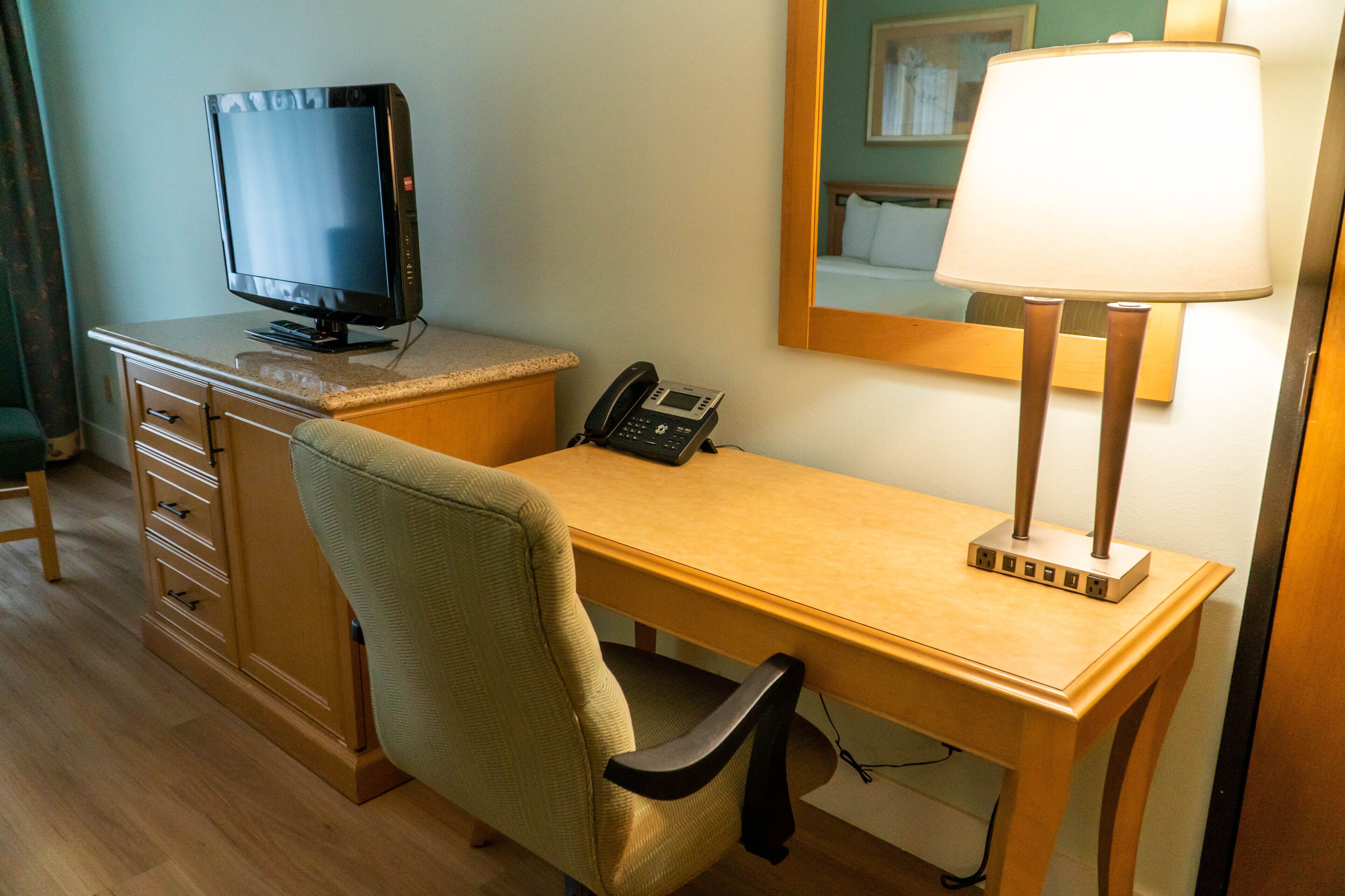 executive room, 2 queen beds, non smoking | 1 bedroom, desk, laptop workspace, blackout curtains