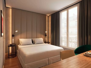 Hochwertige Bettwaren, Minibar, Zimmersafe, Schreibtisch