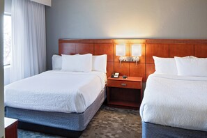 Room, 2 Queen Beds | Premium bedding, desk, blackout drapes, iron/ironing board - Courtyard by Marriott Cincinnati Blue Ash (Cincinnati)