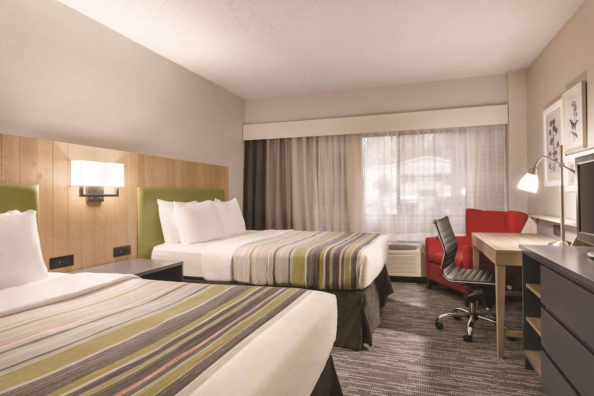 In-room safe, desk, laptop workspace, blackout curtains