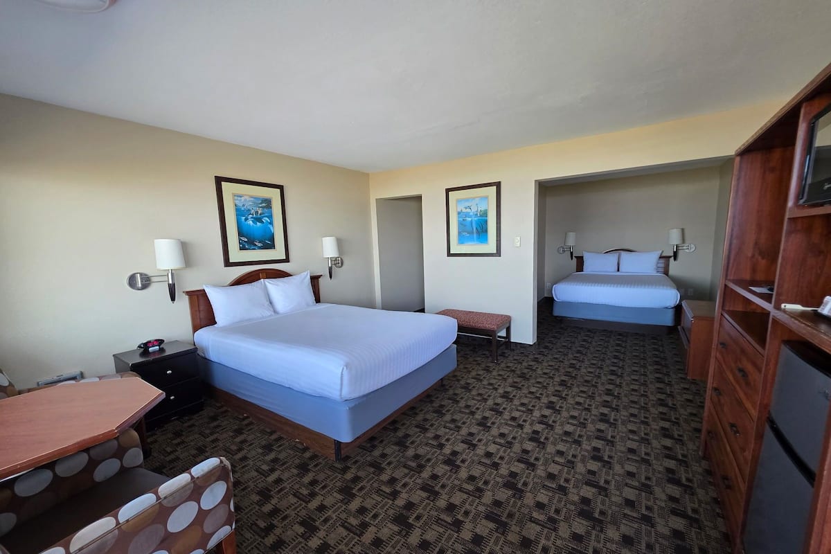 Standard Room, 2 Queen Beds, Ocean View | Iron/ironing board, free WiFi, bed sheets