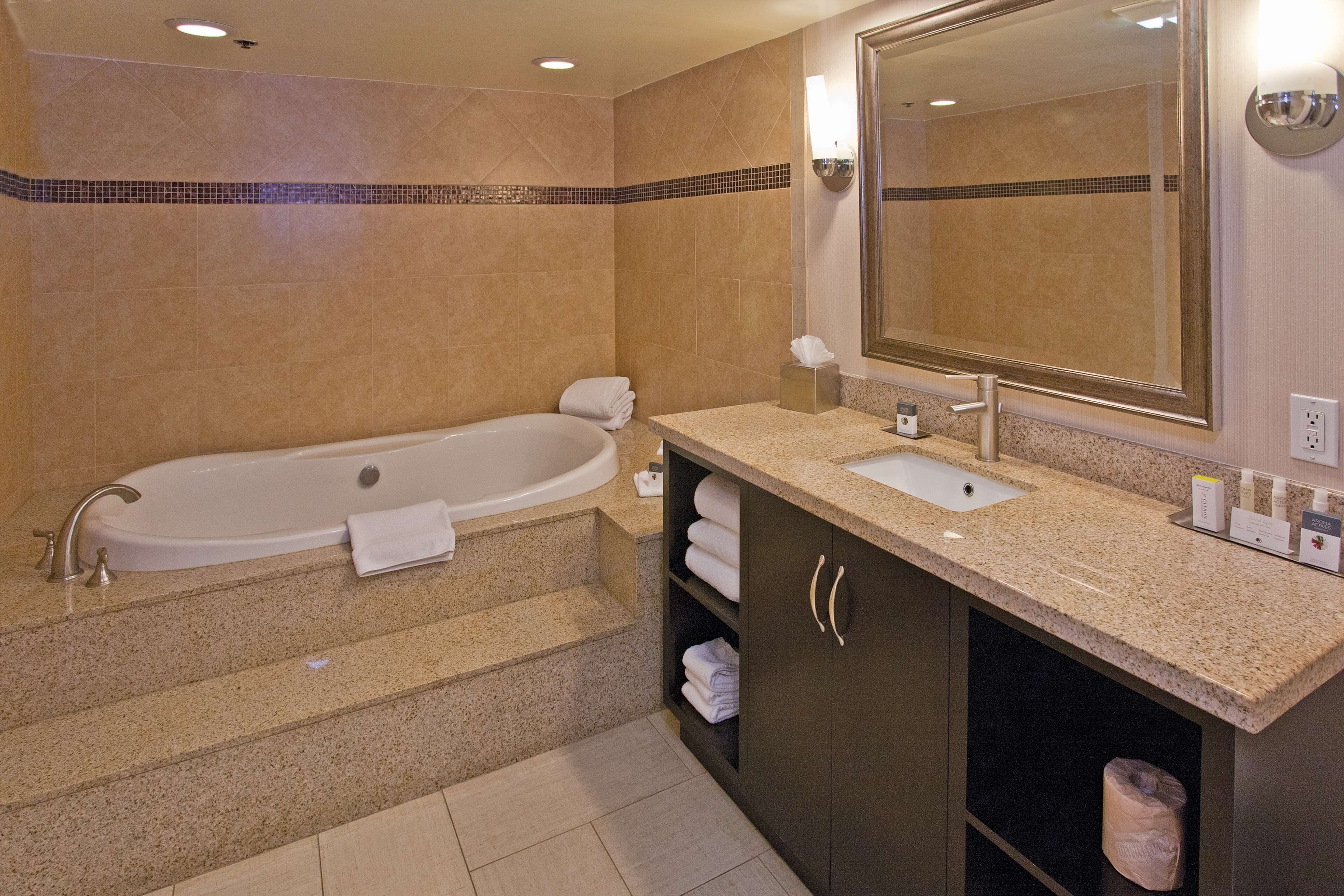 junior suite, 1 king bed | bathroom | combined shower/bathtub, eco-friendly toiletries, hair dryer, bathrobes