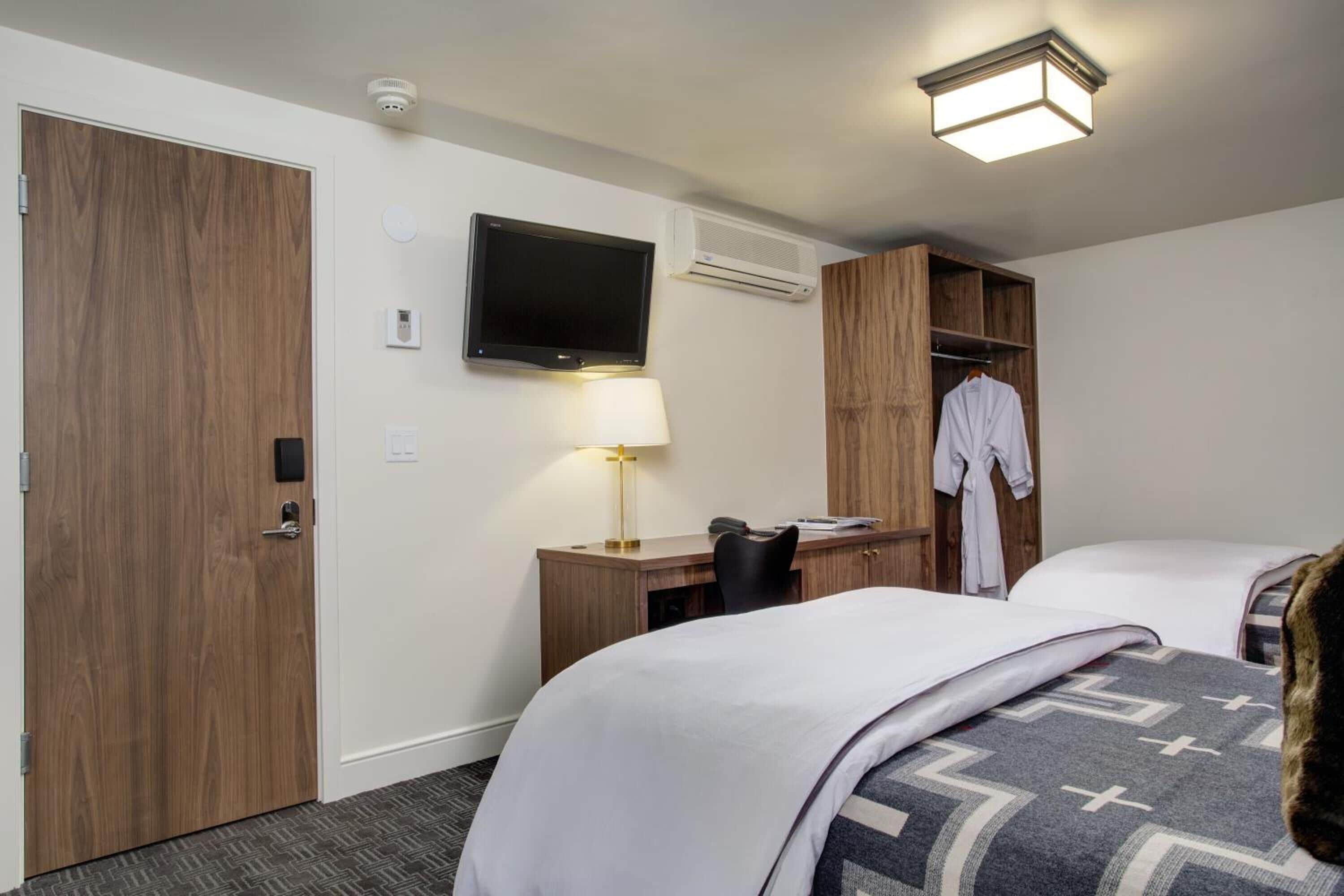 premium bedding, desk, iron/ironing board, free cots/infant beds