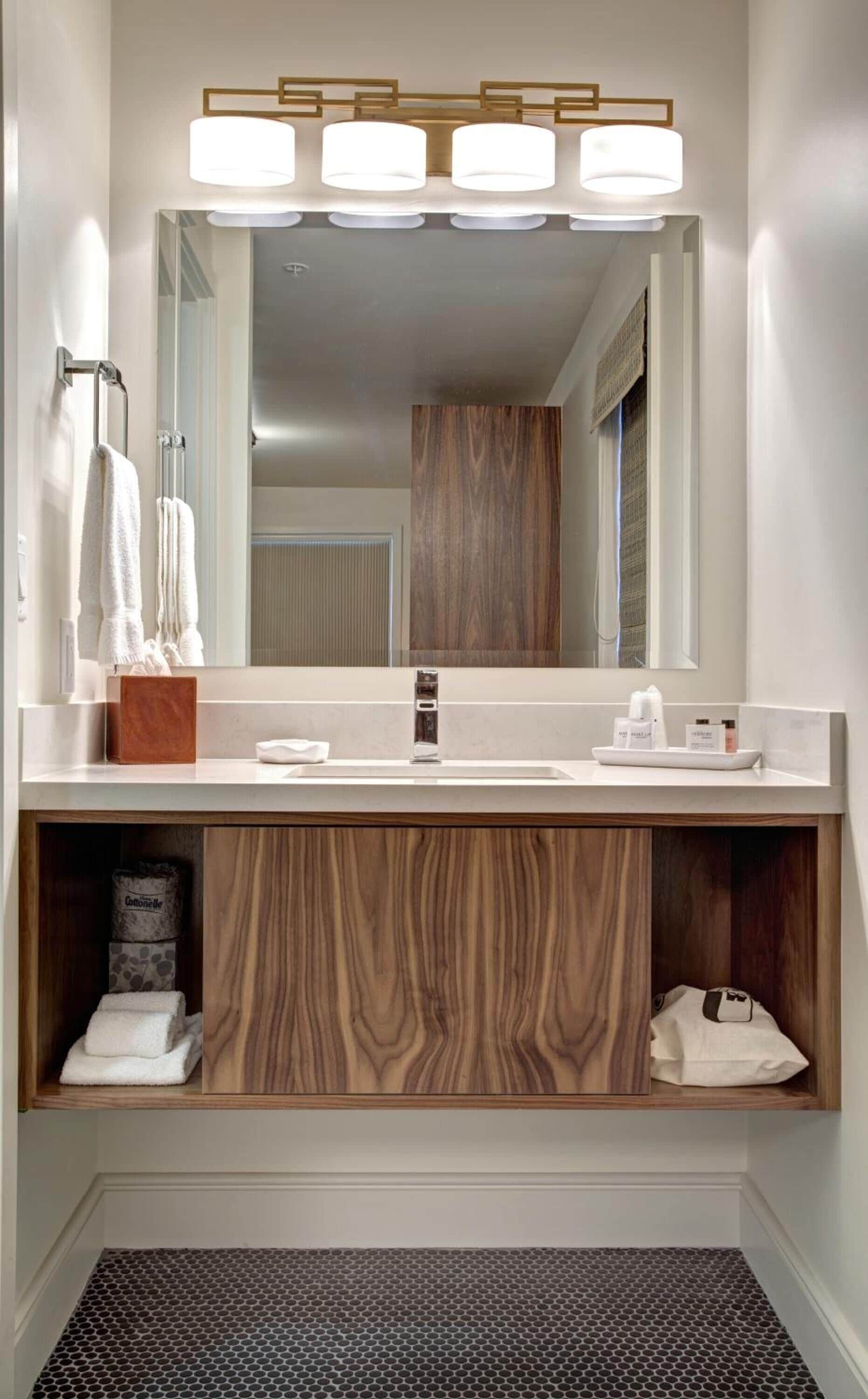 combined shower/bathtub, free toiletries, hair dryer, bathrobes