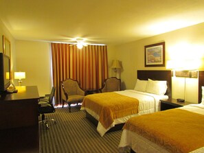 Double Room, 2 Double Beds | Desk, blackout drapes, iron/ironing board, rollaway beds - Romana Hotel (Houston)
