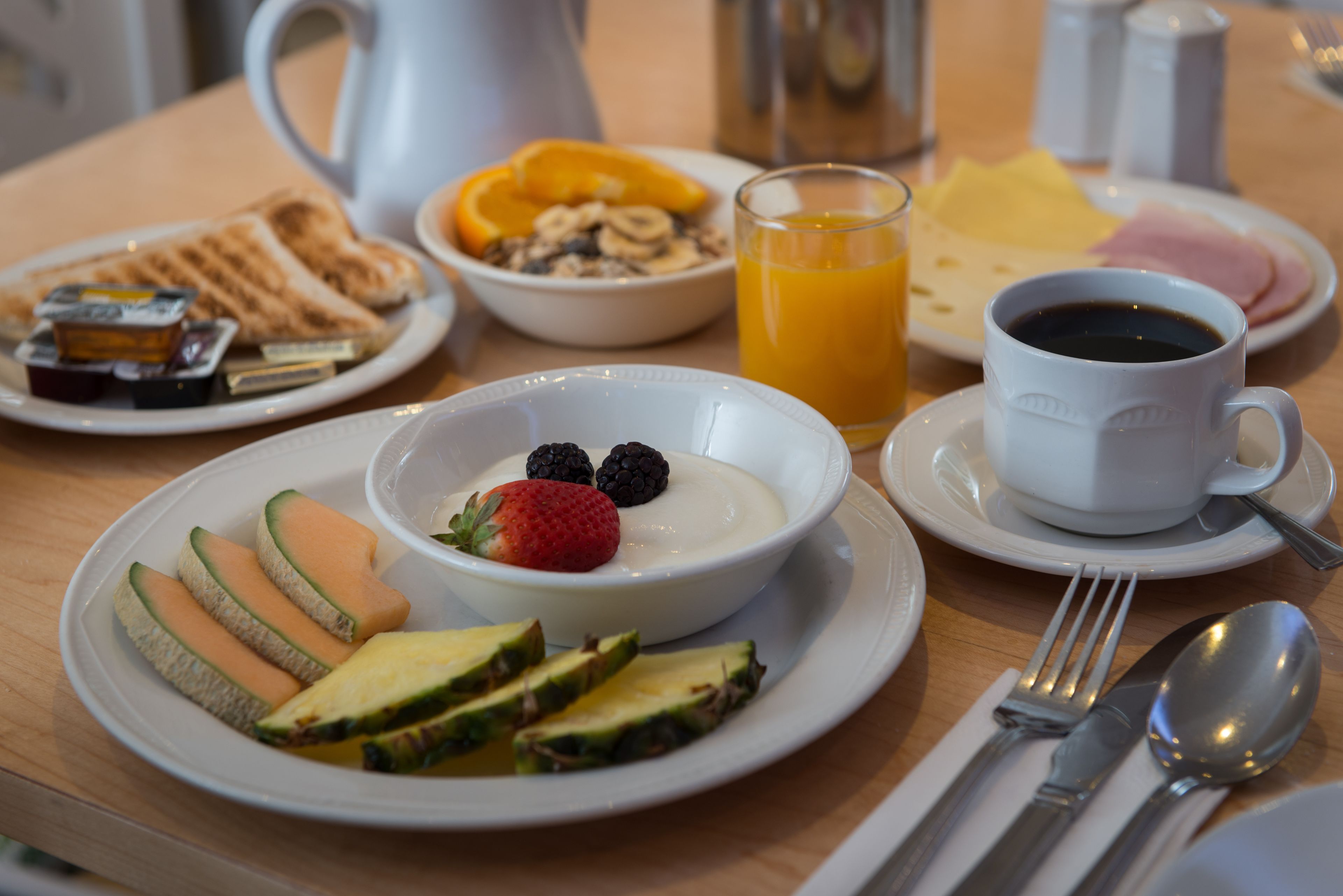 daily buffet breakfast (gbp 16.99 per person)