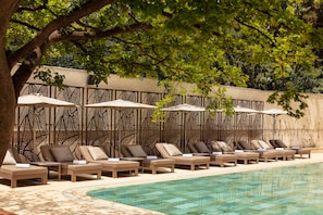 Indoor pool, seasonal outdoor pool, cabanas (surcharge), pool umbrellas