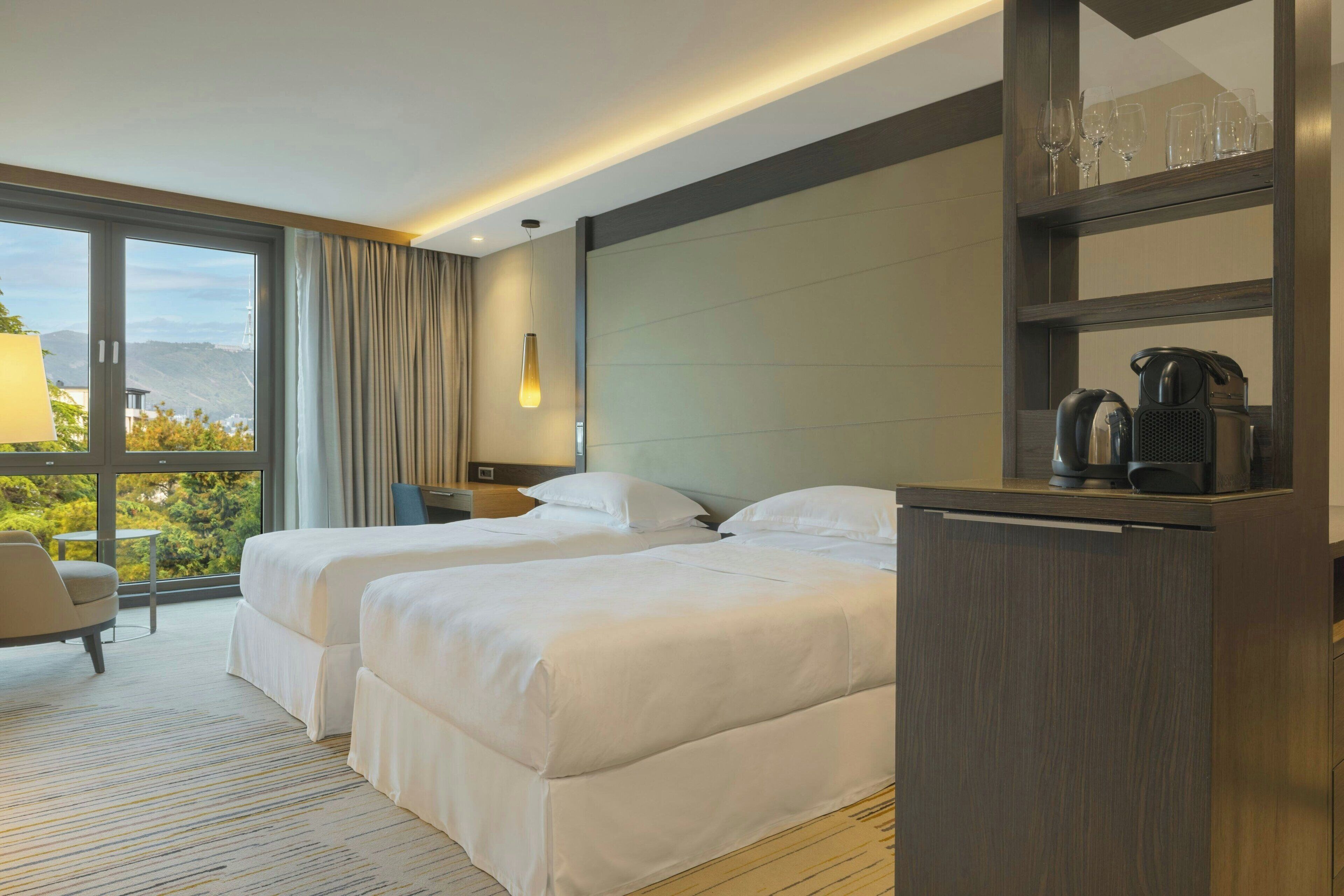 Premium bedding, minibar, in-room safe, desk