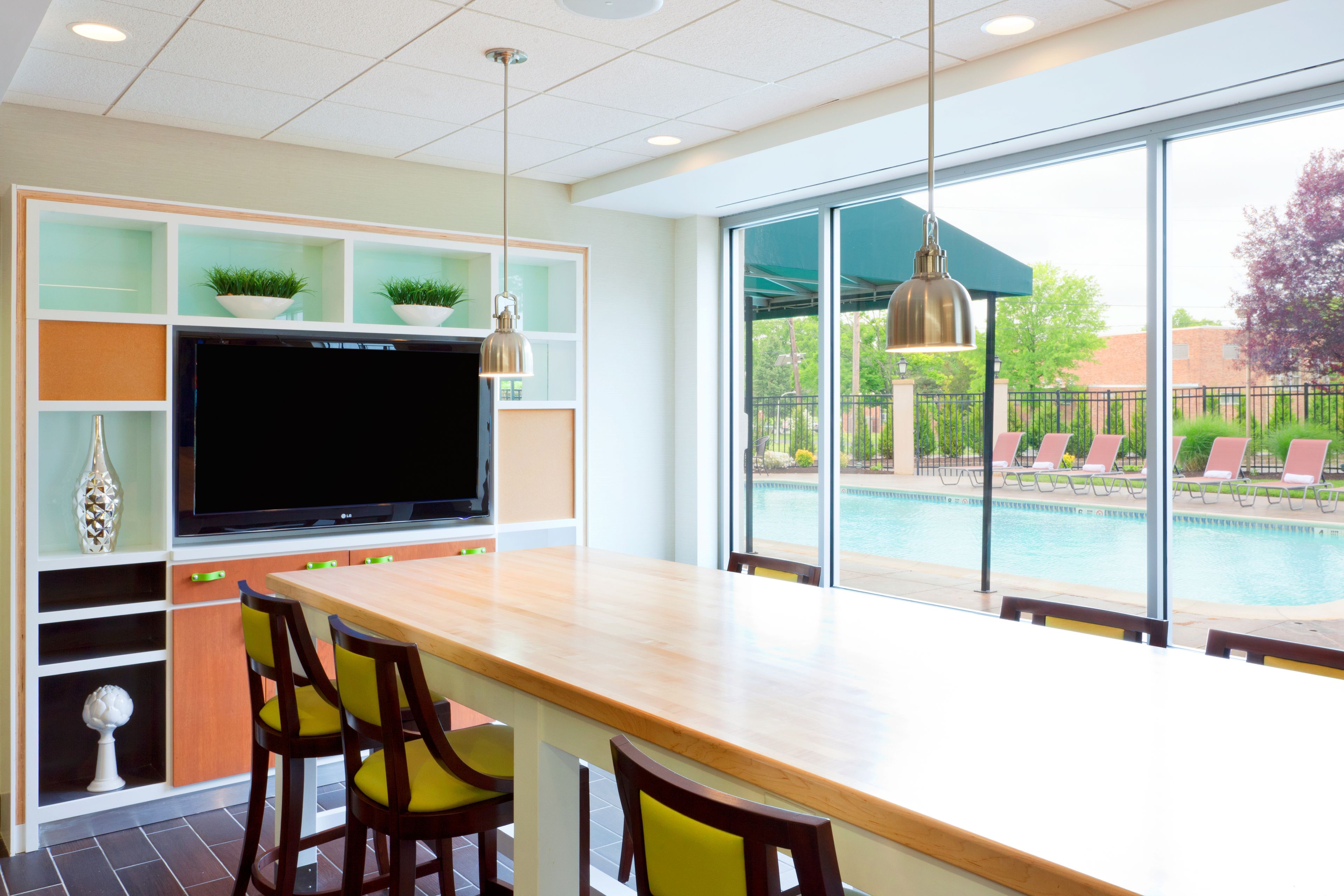 pool views, open daily