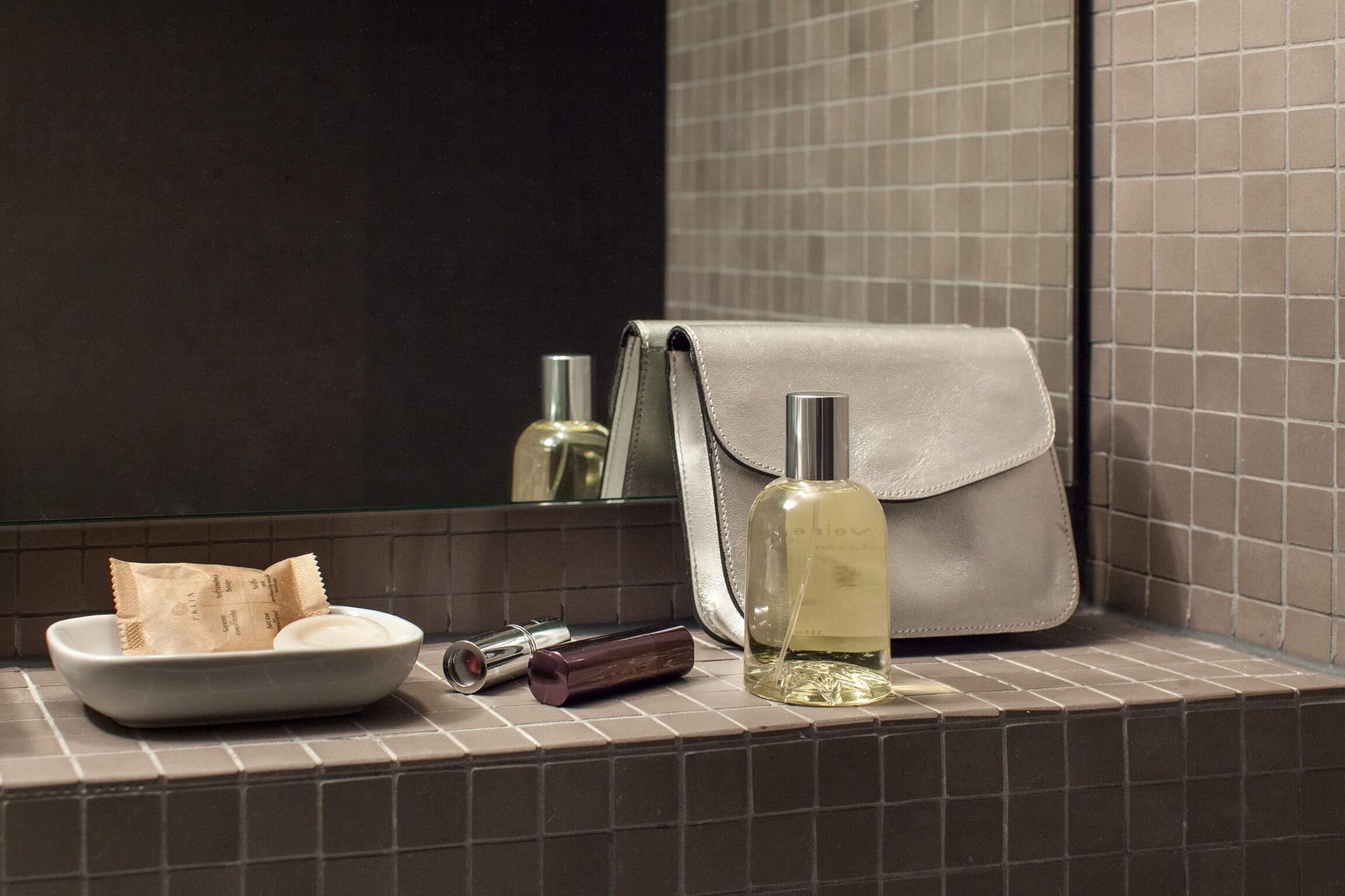 eco-friendly toiletries, hair dryer, towels