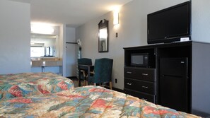 Standard Double Room, 2 Queen Beds, Non Smoking | 1 bedroom, iron/ironing board, free WiFi, bed sheets