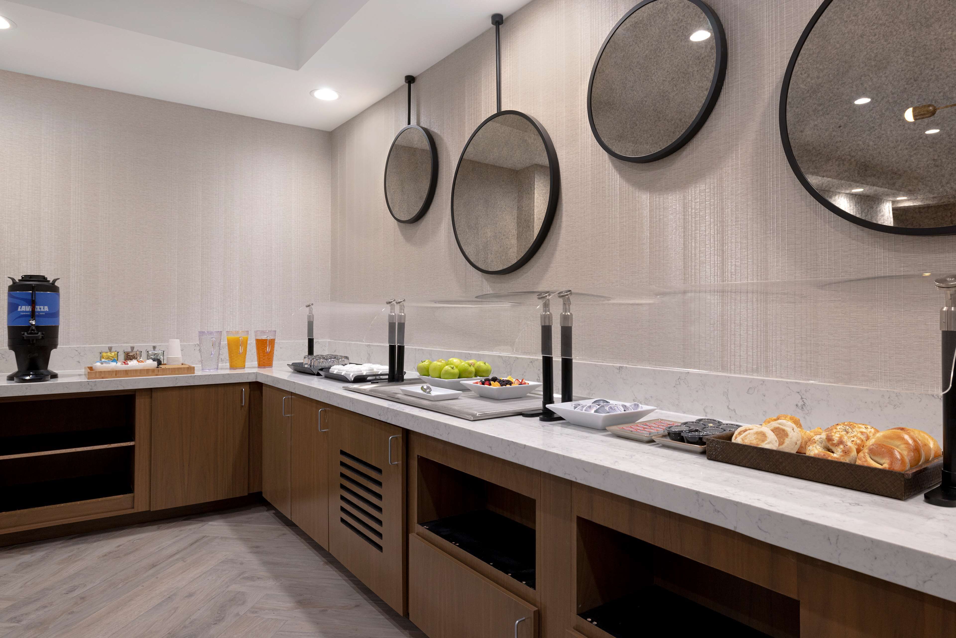 daily buffet breakfast for a fee