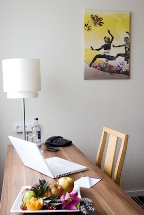 In-room safe, desk, blackout curtains, soundproofing