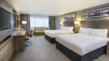 Hypo-allergenic bedding, in-room safe, desk, laptop workspace