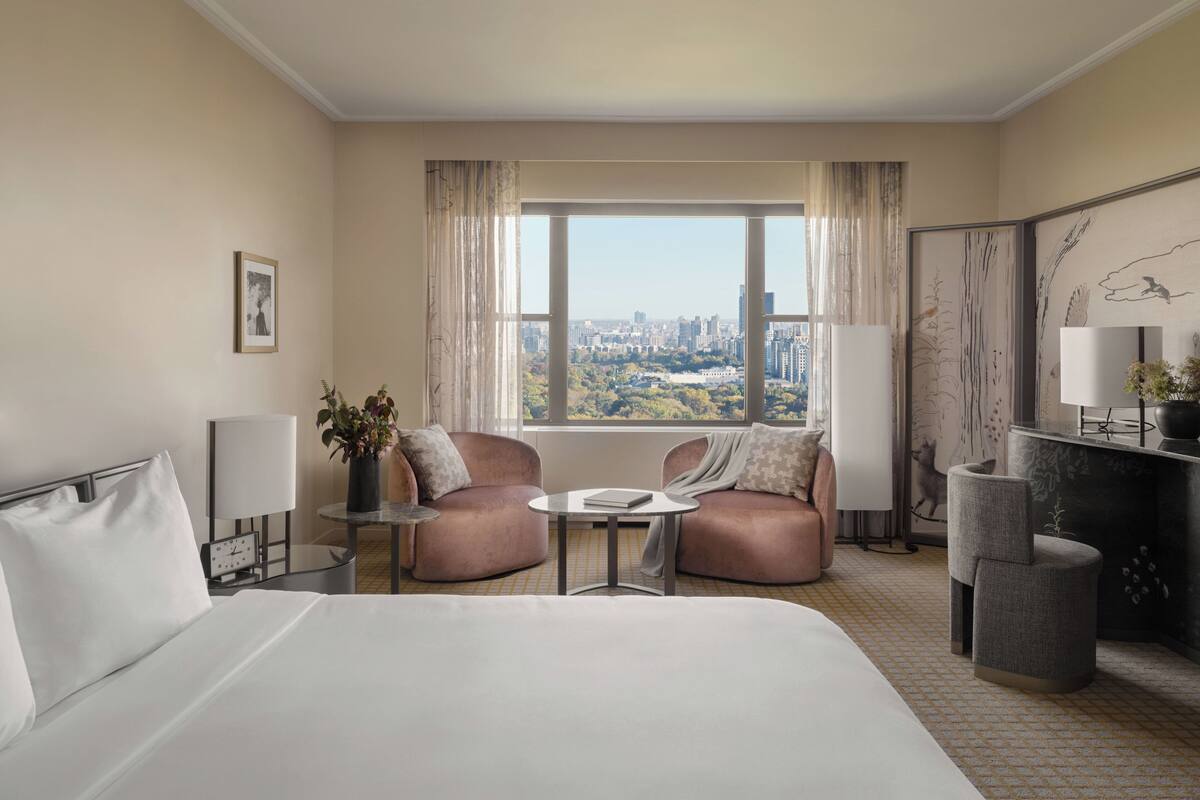 Panoramic Room, 1 King Bed, Park View (Meadow Suite) | Hypo-allergenic bedding available, in-room safe, desk, laptop workspace