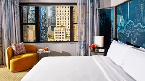 Zimmer, 1 King-Bett, Stadtblick