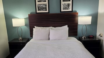 Desk, iron/ironing board, free WiFi, bed sheets