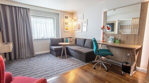 In-room safe, desk, blackout curtains, iron/ironing board