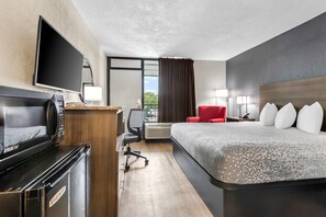 Bureau, espace de travail pour ordinateur portable, rideaux occultants