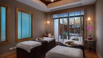 Couples treatment room(s), sauna, steam room, body treatments
