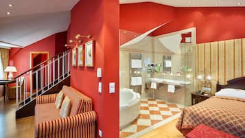 Gioacchino Rossini Suite | Een kluis op de kamer, een bureau, geluiddichte muren, gratis wifi