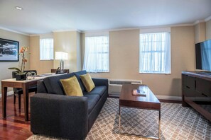 42-inch LCD TV with cable channels, TV