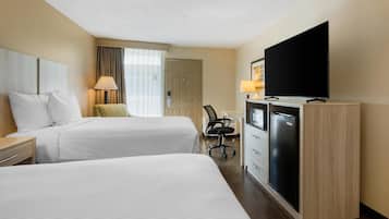 Standard Room, 2 Double Beds, Non Smoking, Refrigerator & Microwave
