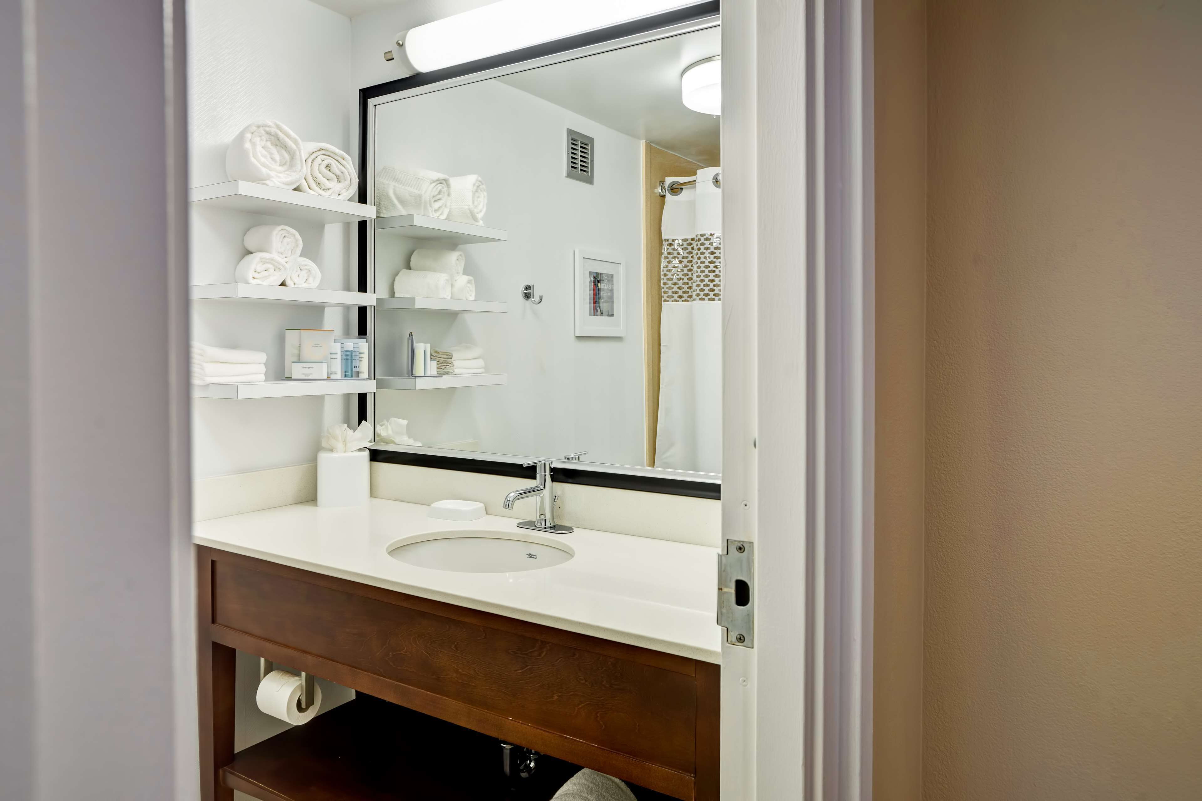 free toiletries, hair dryer, towels