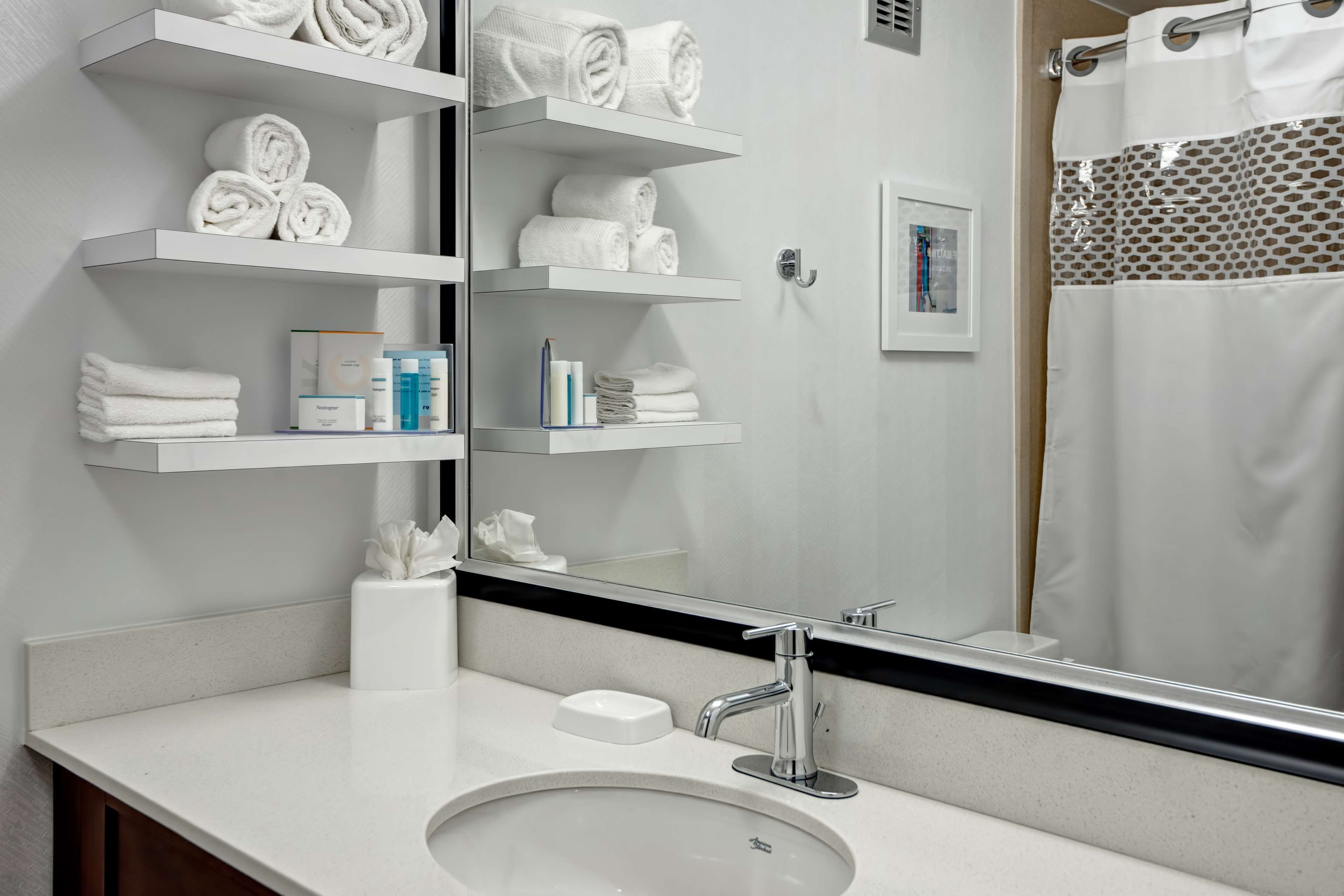 free toiletries, hair dryer, towels