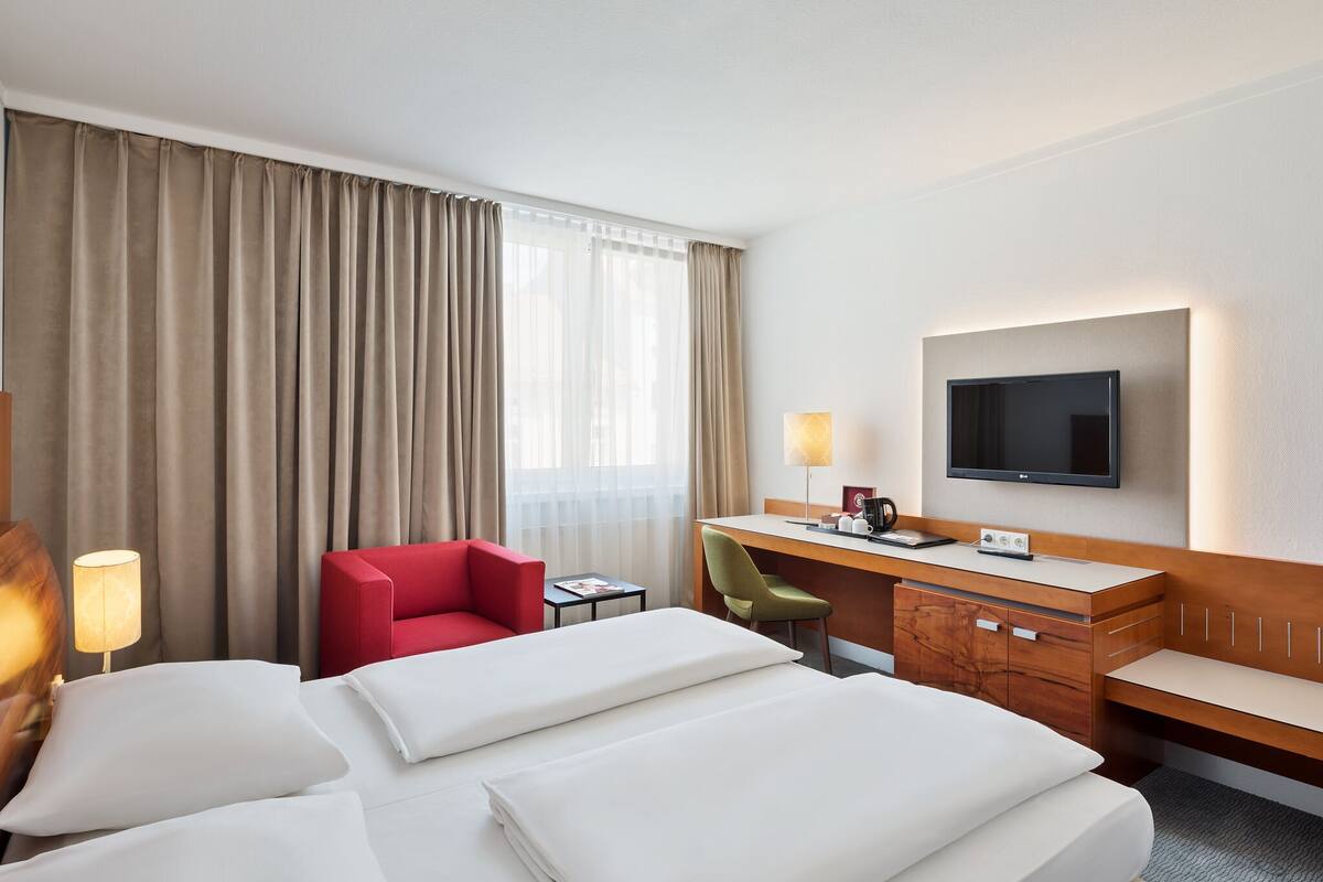 Minibar, in-room safe, desk, blackout curtains