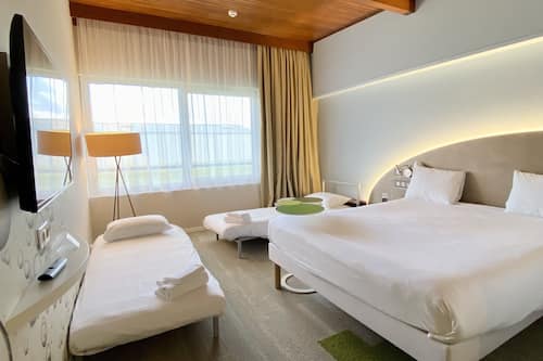 Standard Suite, Multiple Beds | Premium bedding, blackout drapes, soundproofing, iron/ironing board