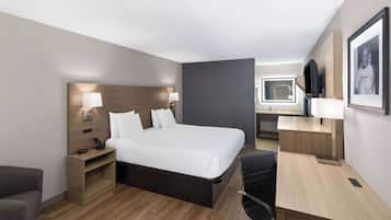Chambre Standard, 1 très grand lit | Bureau, espace de travail pour ordinateurs portables