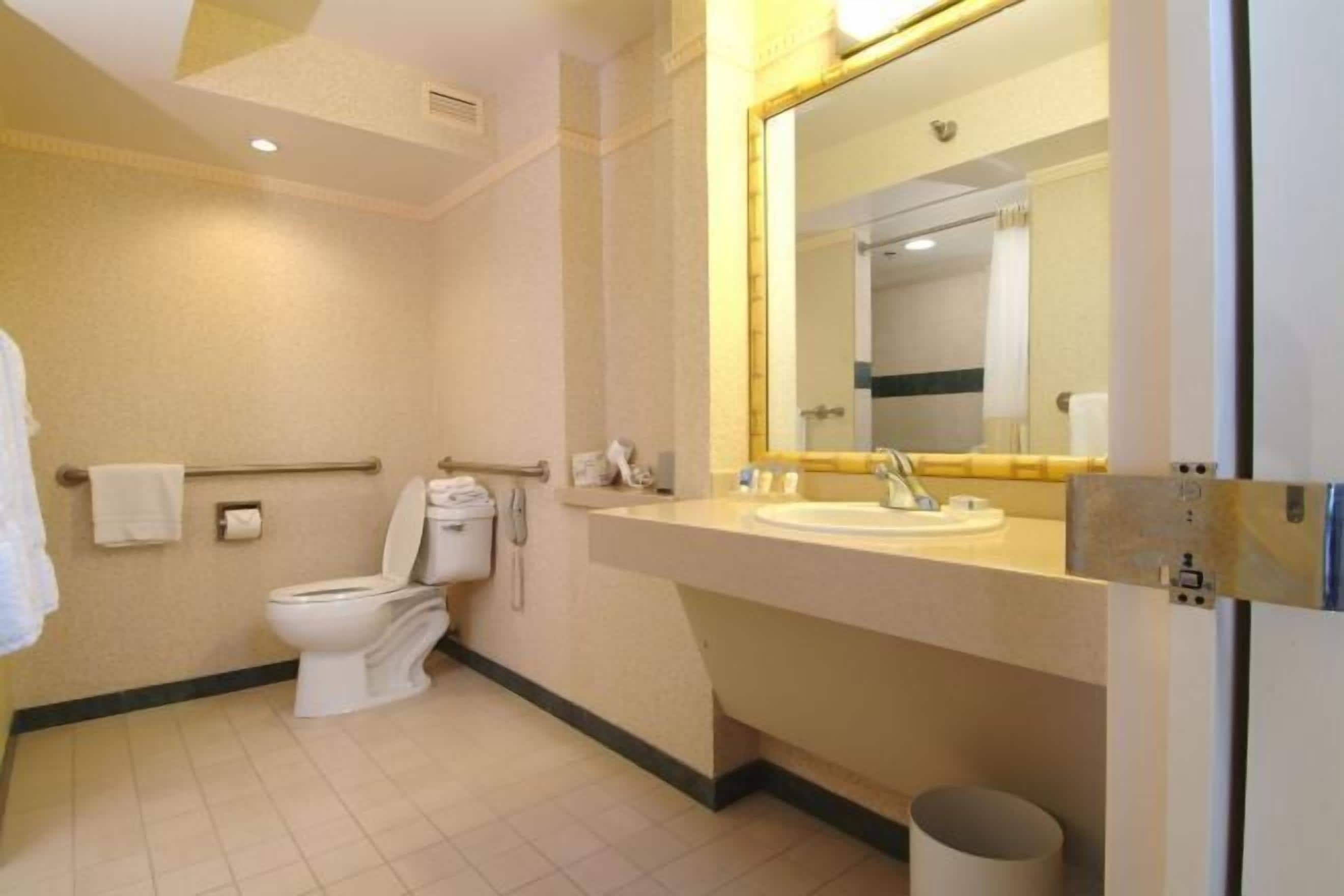 浴室 | 名牌盥洗用品、吹風機、毛巾、肥皂