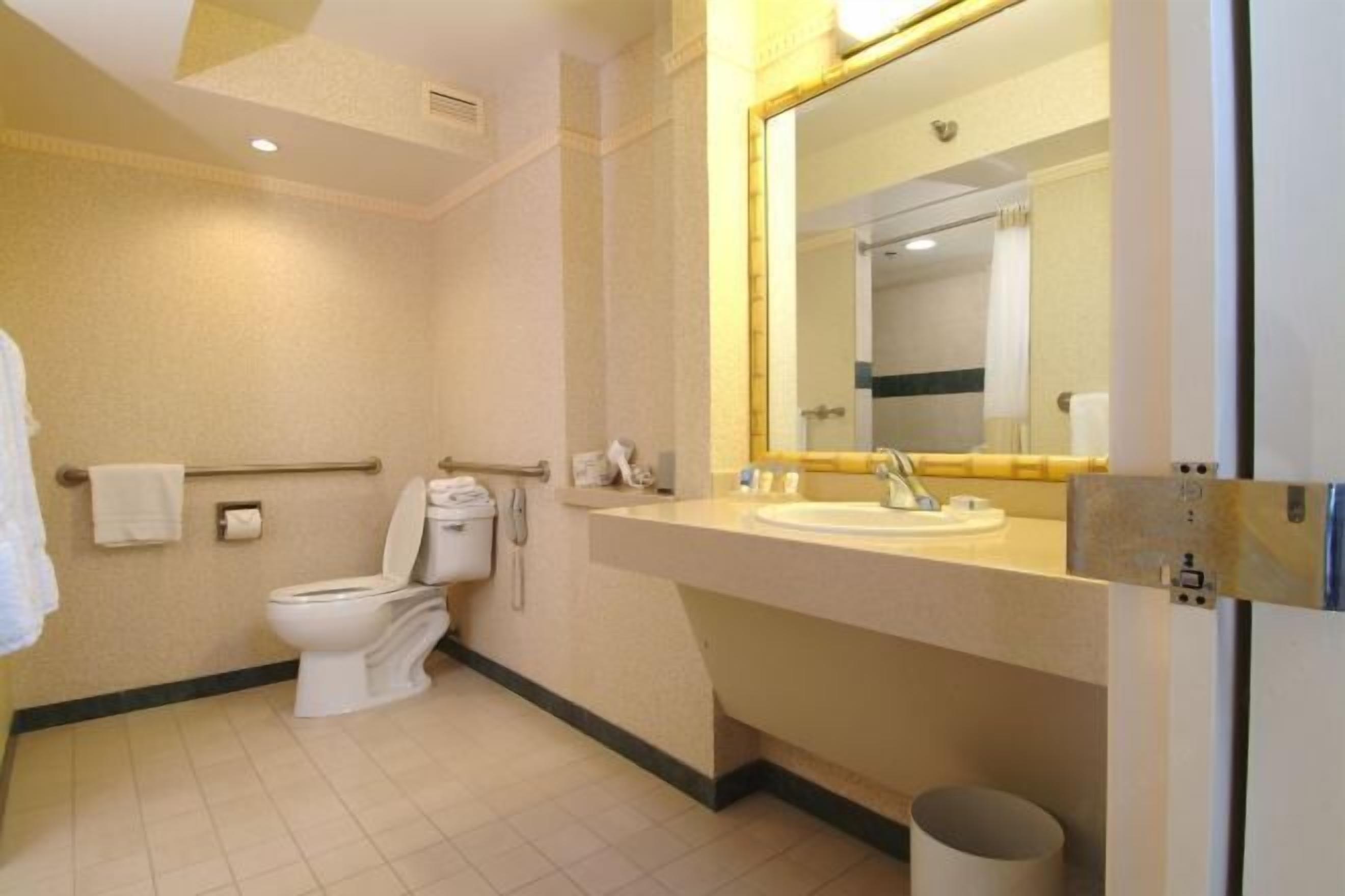 浴室 | 名牌盥洗用品、吹風機、毛巾、肥皂