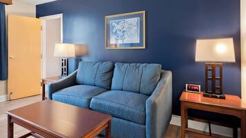 Suite, 2 Queen Beds, Non Smoking, Refrigerator (Larger Room) | In-room safe, desk, laptop workspace, blackout drapes