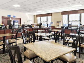 Free daily buffet breakfast