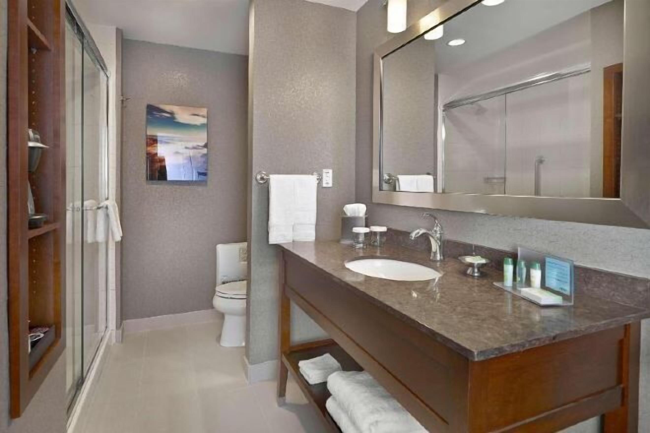 Bathroom | Eco-friendly toiletries, hair dryer, towels, soap