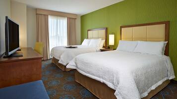 In-room safe, blackout curtains, iron/ironing board