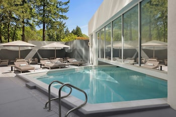 Patio, balcany or terrace at AC Hotel by Marriott Portland Lake Oswego